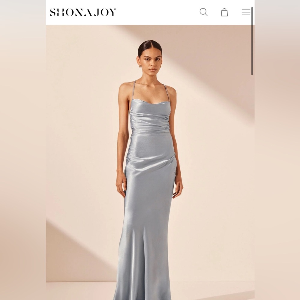 SHONA JOY LUNE GOWN POWDER BLUE SIZE 2